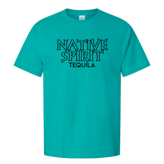 Teal Cotton Logo Tee