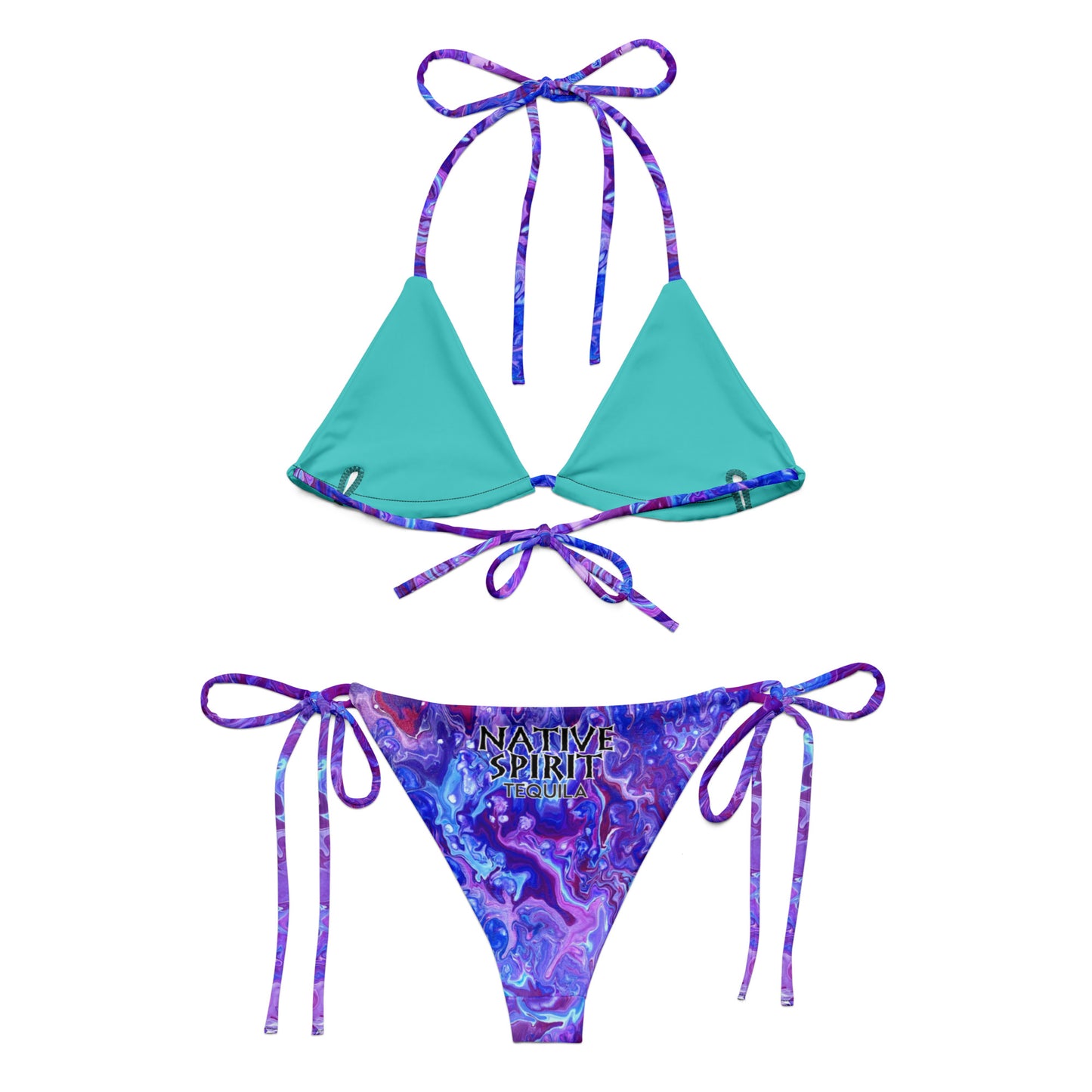 NST String Bikini Purple Bubbles