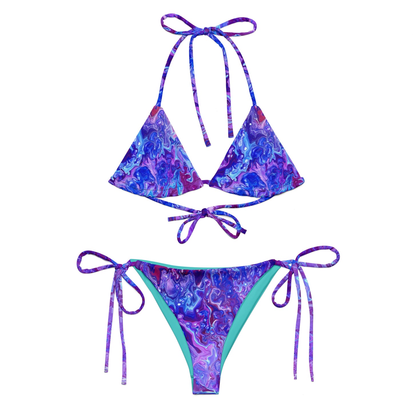 NST String Bikini Purple Bubbles